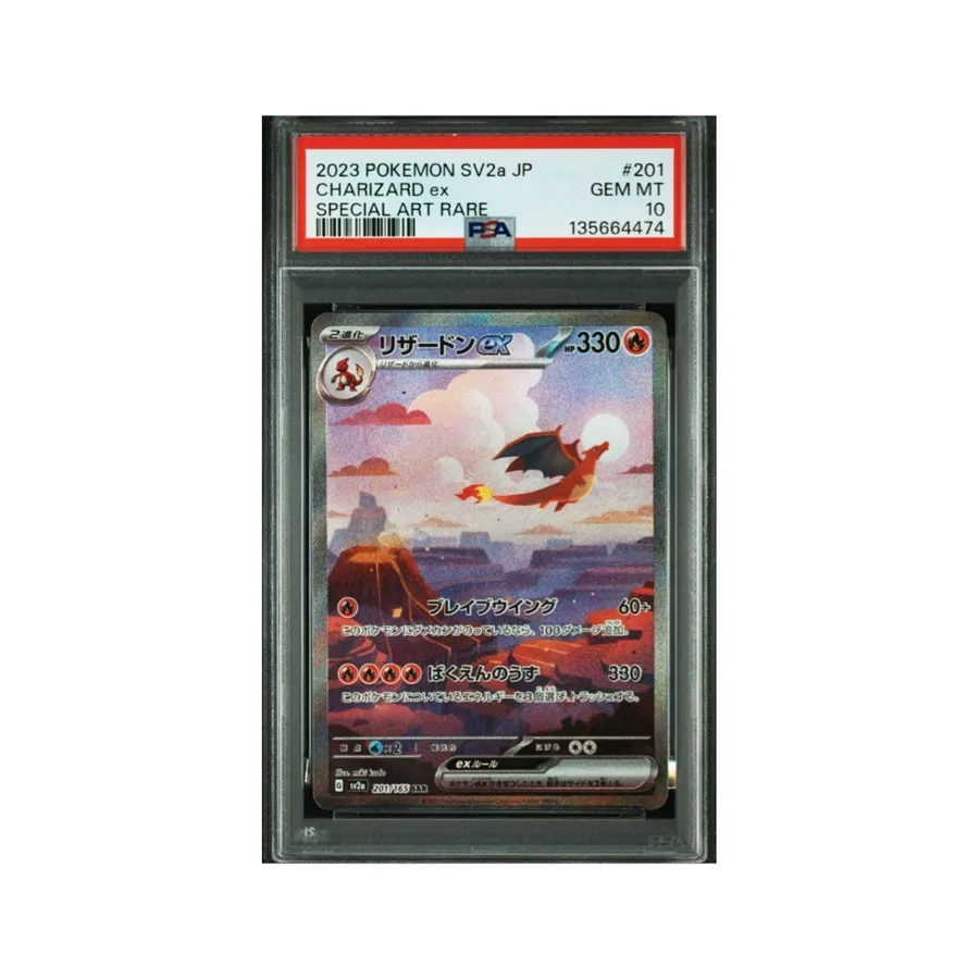 Charizard Full Art PSA 10 — TCG Japonés