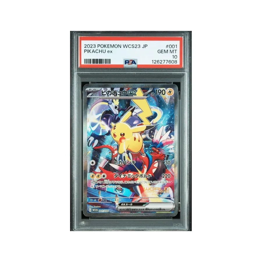 Pikachu ex PSA 10 — TCG Japonés